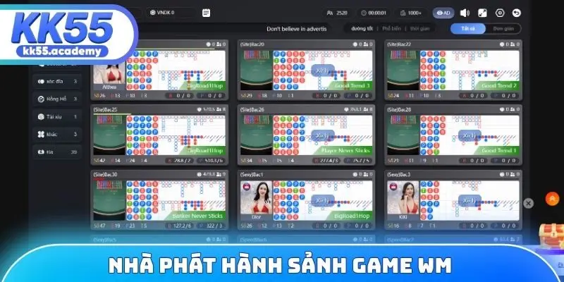 Nhà phát hành sảnh game WM